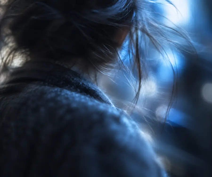 Close detail from a blurred image